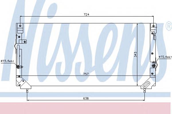 NISSENS 94184 Конденсатор, кондиционер