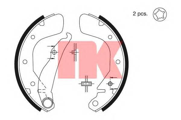 NK 2736540 Комплект гальмівних колодок