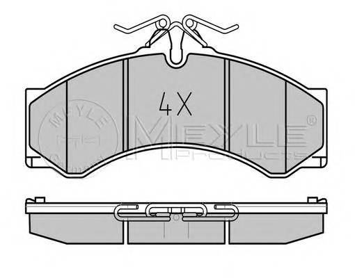 MEYLE 025 290 7620 Комплект тормозных колодок,