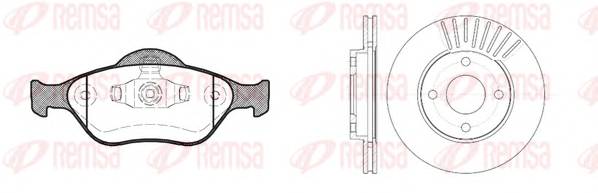 REMSA 8766.00 Комплект тормозов, дисковый