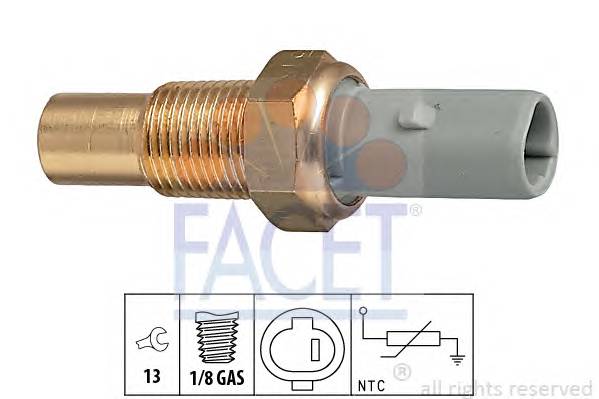 FACET 7.3184 Датчик, температура масла;