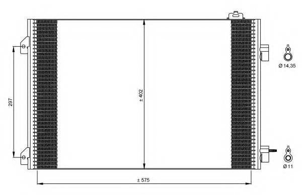 NRF 35545 Конденсатор, кондиционер