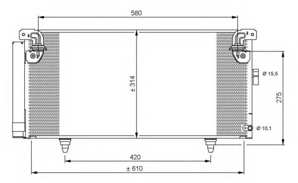 NRF 35868 Конденсатор, кондиционер