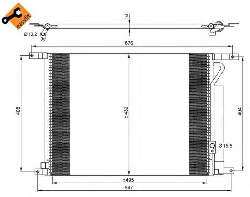 NRF 35931 Конденсатор, кондиционер