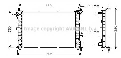 AVA QUALITY COOLING FD2264 Радиатор, охлаждение двигателя