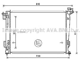 AVA QUALITY COOLING HY2372 Радиатор, охлаждение двигателя