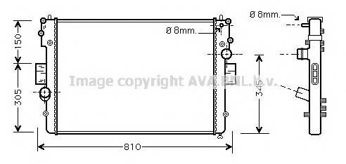 AVA QUALITY COOLING IVA2057 Радiатори