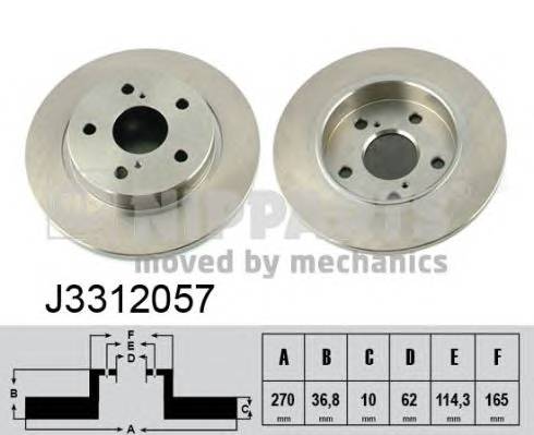 NIPPARTS J3312057 Гальмівний диск