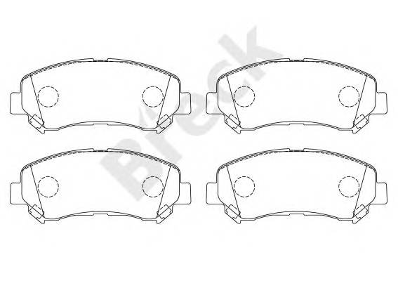 BRECK 246320070100 Дискові гальмівні колодки,