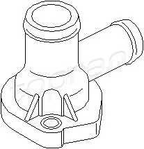TOPRAN 107 917 Фланец охлаждающей жидкости