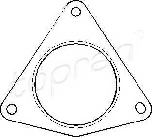 TOPRAN 700 613 Прокладка, труба выхлопного