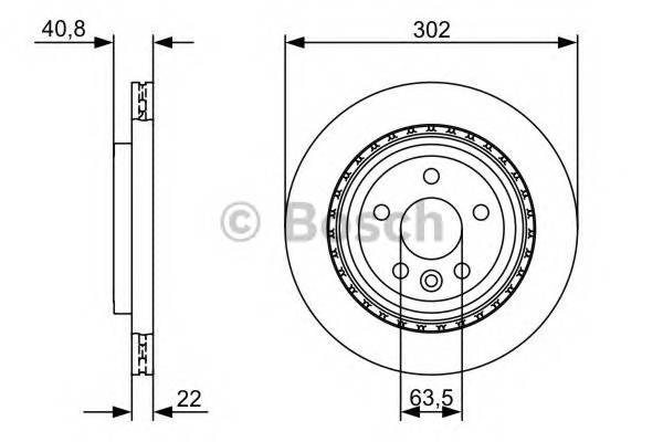 BOSCH 0 986 479 398 Тормозной диск