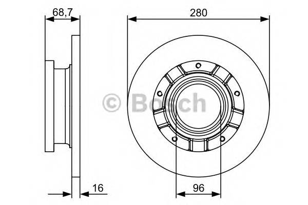 BOSCH 0 986 479 401 Тормозной диск