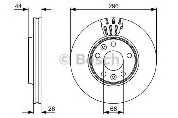 BOSCH 0 986 479 551 Тормозной диск