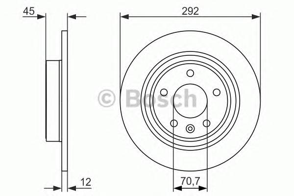 BOSCH 0 986 479 646 Гальмівний диск