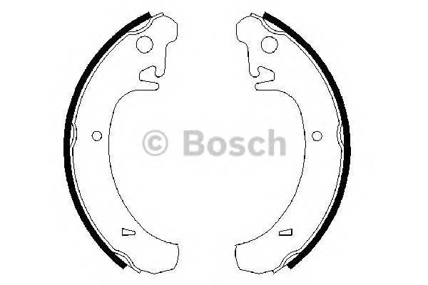 BOSCH 0 986 487 219 Комплект тормозных колодок