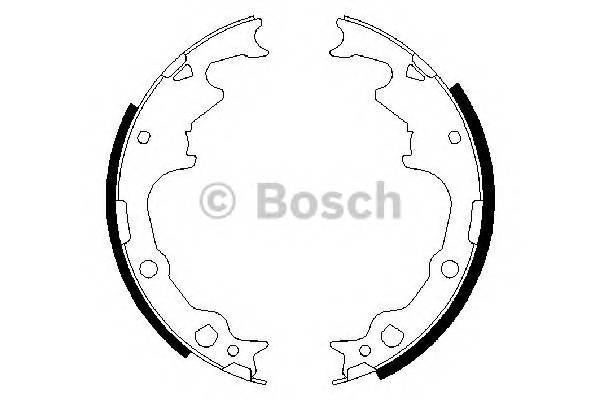 BOSCH 0 986 487 396 Комплект гальмівних колодок