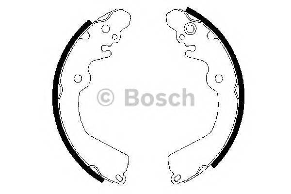 BOSCH 0 986 487 451 Комплект гальмівних колодок