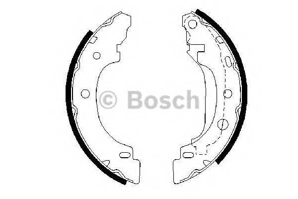 BOSCH 0 986 487 570 Комплект гальмівних колодок