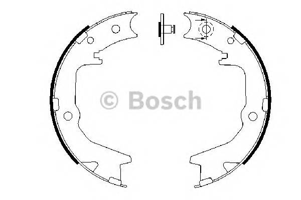 BOSCH 0 986 487 683 Комплект гальмівних колодок,