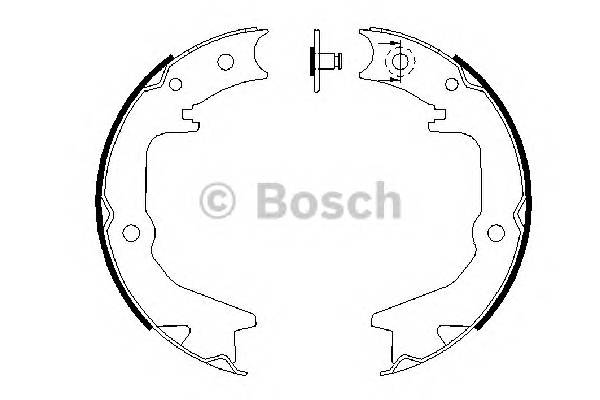 BOSCH 0 986 487 685 Комплект гальмівних колодок,