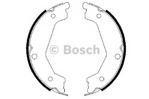 BOSCH 0 986 487 708 Комплект гальмівних колодок,