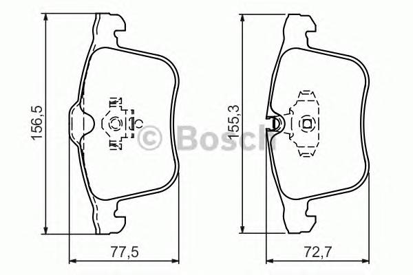 BOSCH 0 986 494 280 Комплект тормозных колодок,