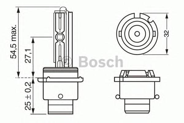 BOSCH 1 987 302 904 Лампа накаливания, основная