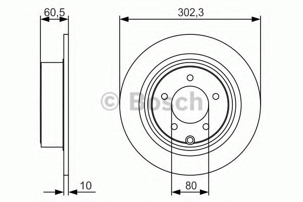 BOSCH 0 986 479 R07 Гальмівний диск