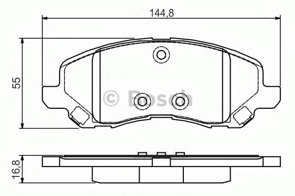 BOSCH 0 986 495 170 Комплект гальмівних колодок,