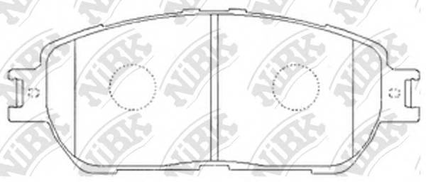 NiBK PN1480 Колодки тормозные