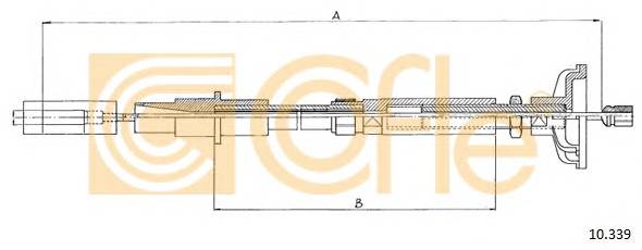 COFLE 10.339 Трос зчеплення