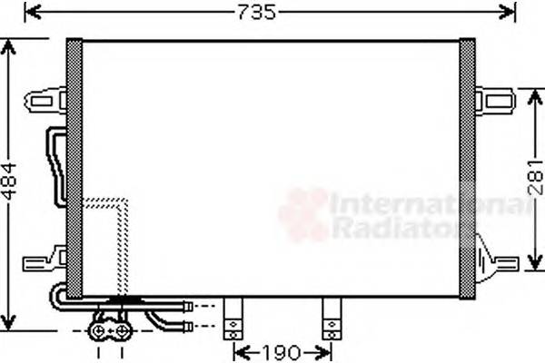 VAN WEZEL 30005307 Конденсатор, кондиціонер