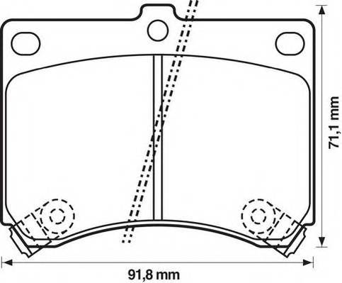 JURID 572146J Комплект гальмівних колодок,