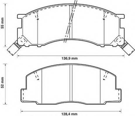 JURID 572342J Комплект тормозных колодок,