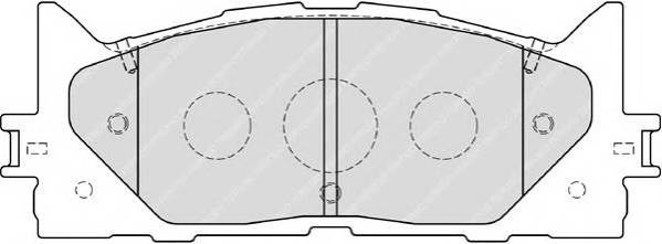 FERODO FDB1991 Комплект гальмівних колодок,