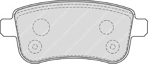 FERODO FDB4182 Комплект тормозных колодок,