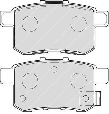 FERODO FDB4198 Комплект гальмівних колодок,