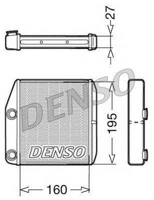 DENSO DRR09075 Теплообменник, отопление салона