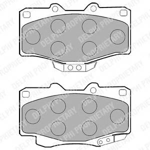 DELPHI LP854 Комплект тормозных колодок,