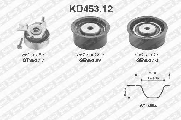 SNR KD453.12 Комплект ремня ГРМ