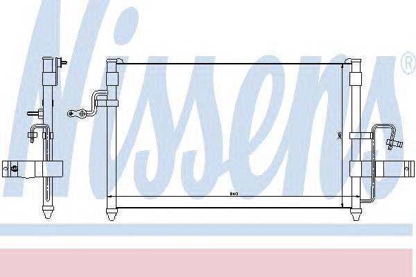 NISSENS 94414 Конденсатор, кондиционер