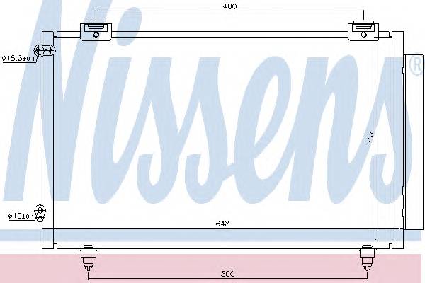 NISSENS 94719 Конденсатор, кондиционер