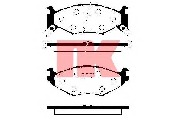 NK 229307 Комплект тормозных колодок,