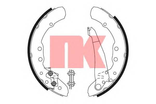 NK 2747530 Комплект тормозных колодок