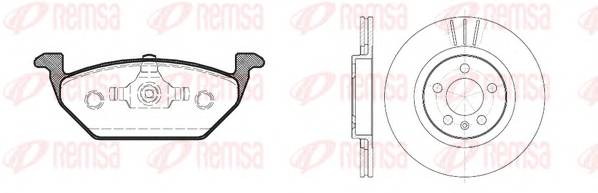 REMSA 8633.00 Комплект тормозов, дисковый