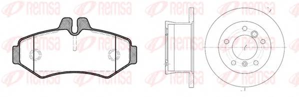 REMSA 8733.01 Комплект гальм, дисковий