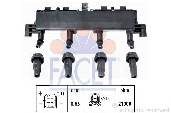 FACET 9.6305 Котушка запалювання