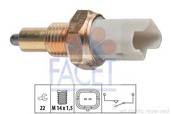 FACET 7.6217 Выключатель, фара заднего