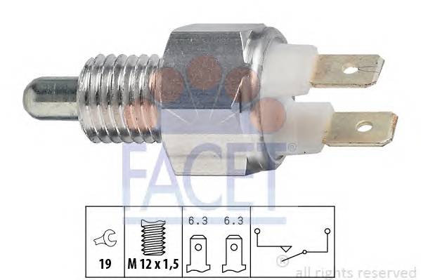 FACET 7.6029 Вимикач, фара заднього